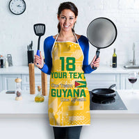 Custom Guyana Football Apron One Team One Game Yellow Version - Wonder Print Shop