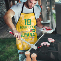 Custom Guyana Football Apron One Team One Game Yellow Version - Wonder Print Shop