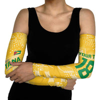 Custom Guyana Football Arm Sleeves One Team One Game Yellow Version - Wonder Print Shop