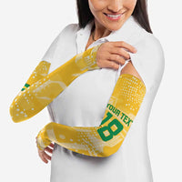 Custom Guyana Football Arm Sleeves One Team One Game Yellow Version - Wonder Print Shop