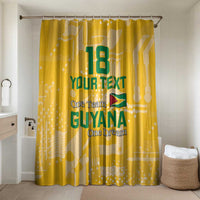 Custom Guyana Football Bathroom Set One Team One Game Yellow Version - Wonder Print Shop