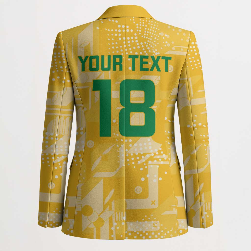 Custom Guyana Football Blazer One Team One Game Yellow Version - Wonder Print Shop