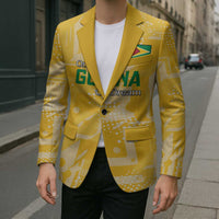 Custom Guyana Football Blazer One Team One Game Yellow Version - Wonder Print Shop