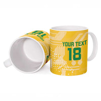 Custom Guyana Football Ceramic Mug One Team One Game Yellow Version - Wonder Print Shop