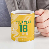 Custom Guyana Football Ceramic Mug One Team One Game Yellow Version - Wonder Print Shop