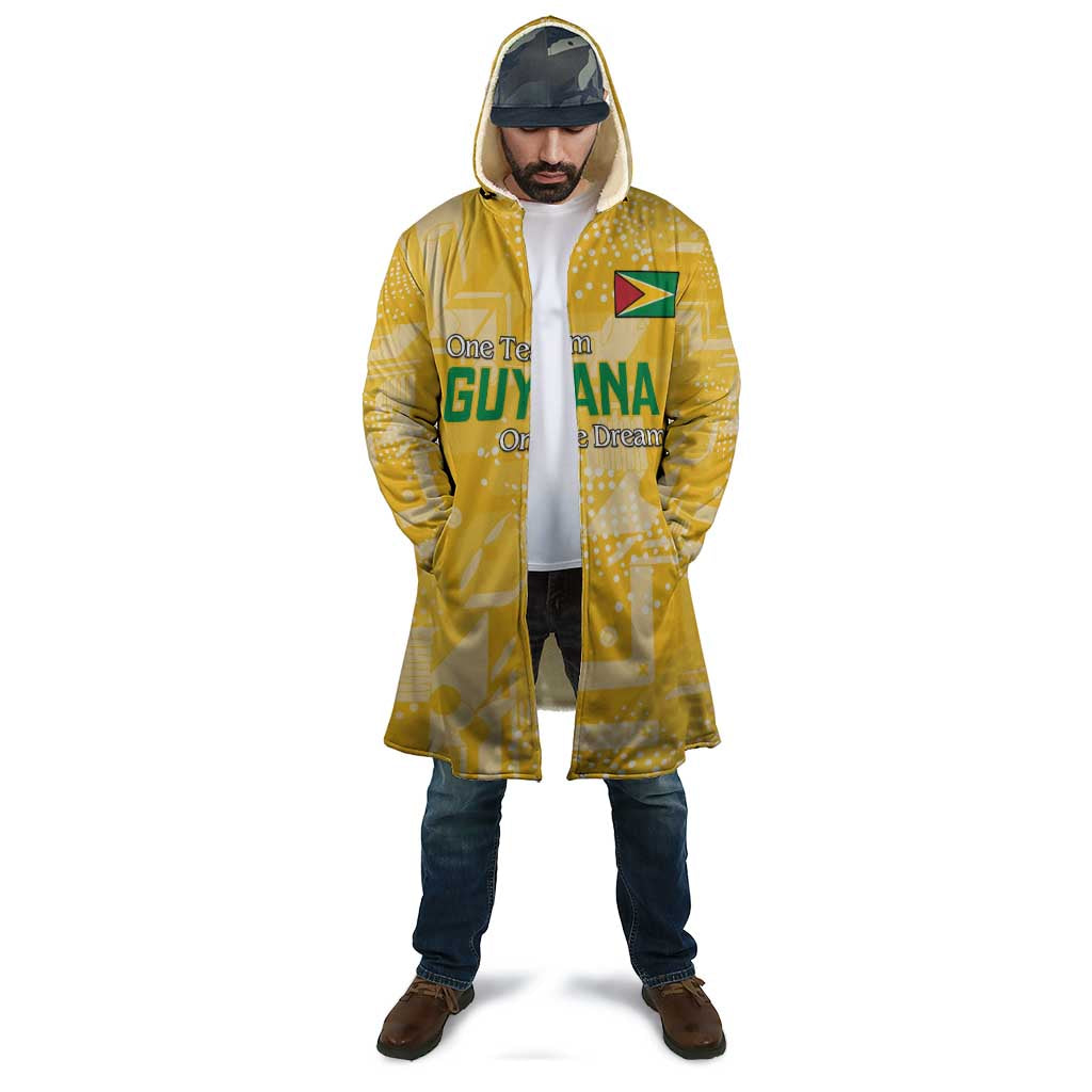 Custom Guyana Football Cloak One Team One Game Yellow Version - Wonder Print Shop
