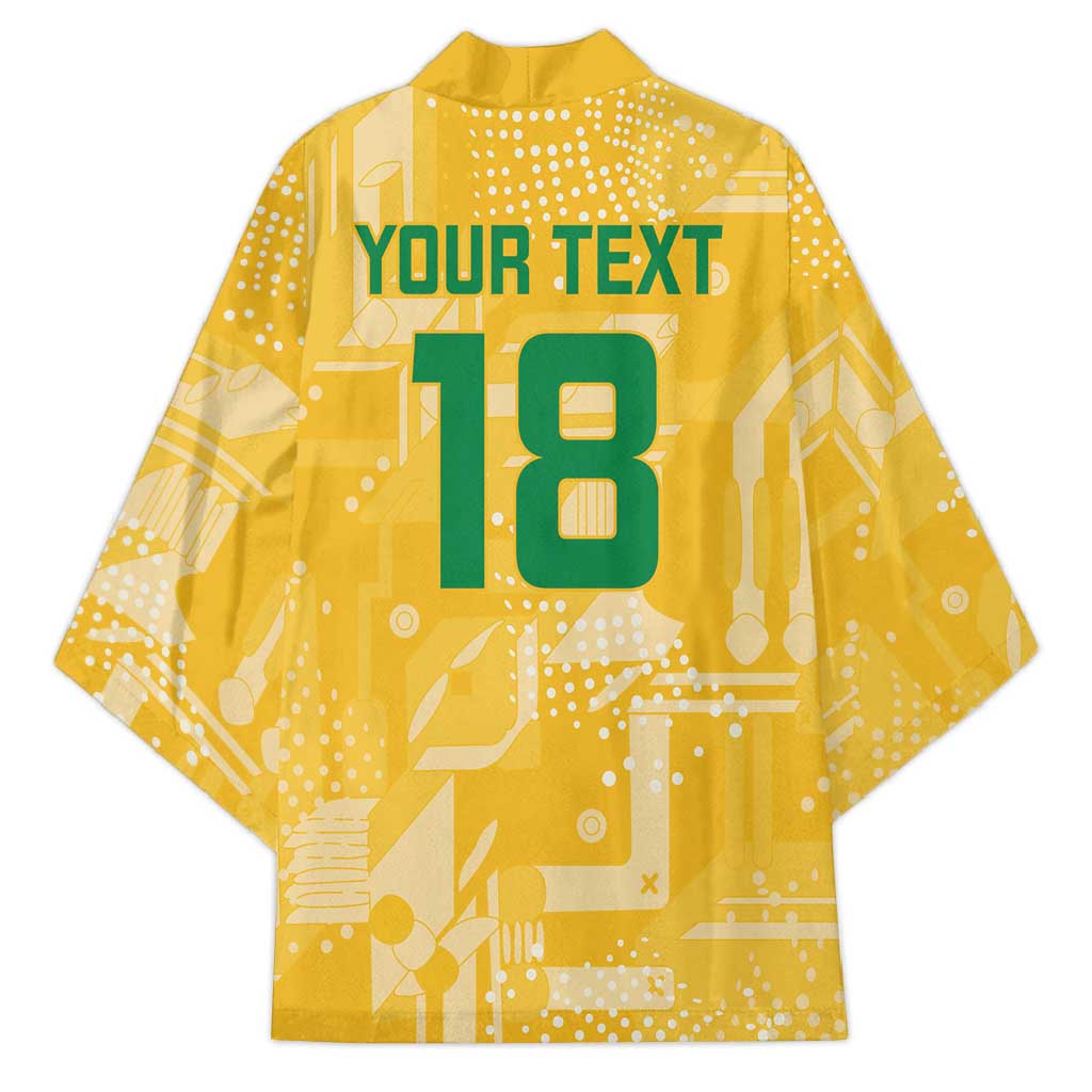 Custom Guyana Football Kimono One Team One Game Yellow Version - Wonder Print Shop