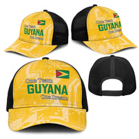 Guyana Football Mesh Trucker Cap One Team One Game Yellow Version - Wonder Print Shop