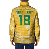 Custom Guyana Football Padded Jacket One Team One Game Yellow Version - Wonder Print Shop