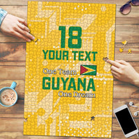 Custom Guyana Football Puzzle One Team One Game Yellow Version - Wonder Print Shop