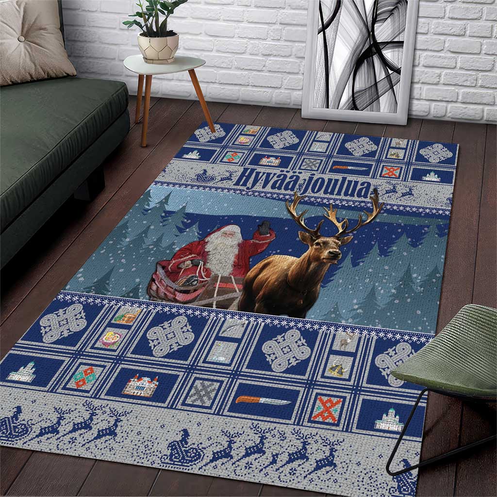 Finland Joulupukki Christmas Area Rug Mythology Hannunvaakuna - Wonder Print Shop