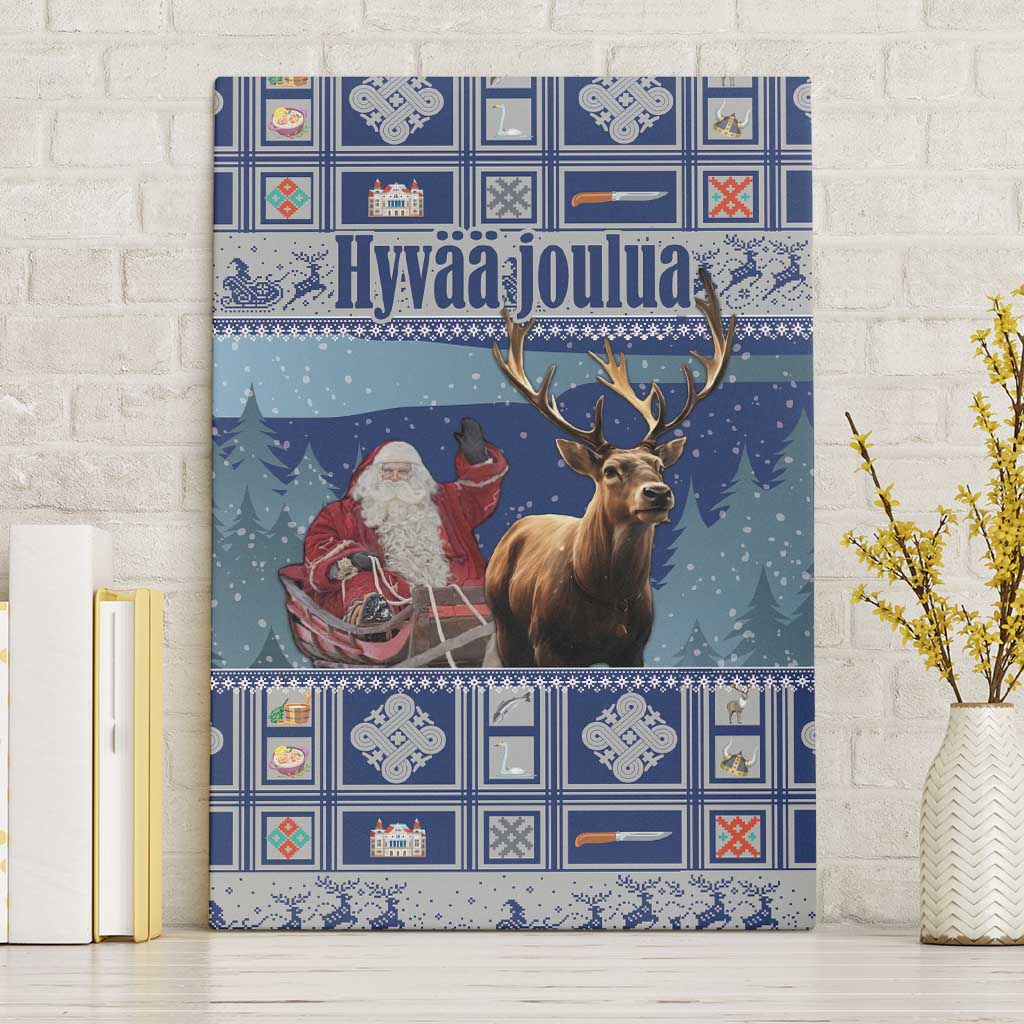 Finland Joulupukki Christmas Canvas Wall Art Mythology Hannunvaakuna - Wonder Print Shop