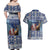 Finland Joulupukki Christmas Couples Matching Off Shoulder Maxi Dress and Hawaiian Shirt Mythology Hannunvaakuna - Wonder Print Shop