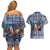 Finland Joulupukki Christmas Couples Matching Off Shoulder Short Dress and Hawaiian Shirt Mythology Hannunvaakuna - Wonder Print Shop