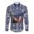 Finland Joulupukki Christmas Long Sleeve Button Shirt Mythology Hannunvaakuna - Wonder Print Shop