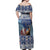 Finland Joulupukki Christmas Off Shoulder Maxi Dress Mythology Hannunvaakuna - Wonder Print Shop