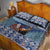 Finland Joulupukki Christmas Quilt Bed Set Mythology Hannunvaakuna