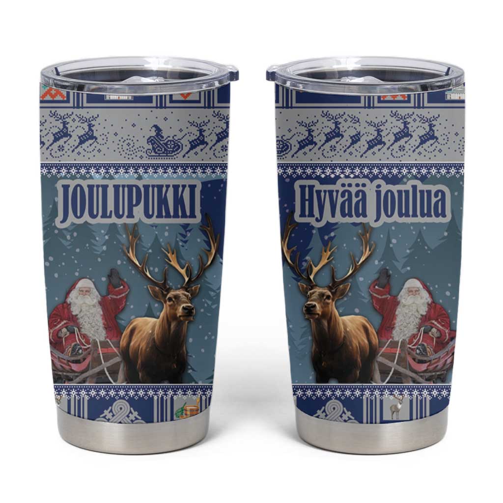 Finland Joulupukki Christmas Tumbler Cup Mythology Hannunvaakuna