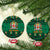 Personalized Jamaica Christmas Ceramic Ornament Coat Of Arms - Merri Crissmuss - Wonder Print Shop