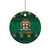 Personalized Jamaica Christmas Ceramic Ornament Coat Of Arms - Merri Crissmuss - Wonder Print Shop