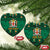 Personalized Jamaica Christmas Ceramic Ornament Coat Of Arms - Merri Crissmuss - Wonder Print Shop