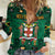 Personalized Jamaica Christmas Women Casual Shirt Coat Of Arms - Merri Crissmuss