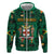 Personalized Jamaica Christmas Zip Hoodie Coat Of Arms - Merri Crissmuss - Wonder Print Shop