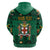 Personalized Jamaica Christmas Zip Hoodie Coat Of Arms - Merri Crissmuss - Wonder Print Shop