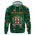 Personalized Jamaica Christmas Zip Hoodie Coat Of Arms - Merri Crissmuss - Wonder Print Shop