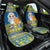 Personalized Ukraine Christmas Car Seat Cover Star of Bethlehem With Angle Funny - Wonder Print Shop