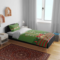 Christmas Costume Elf Bedding Set Santa Little Helper Green - Wonder Print Shop