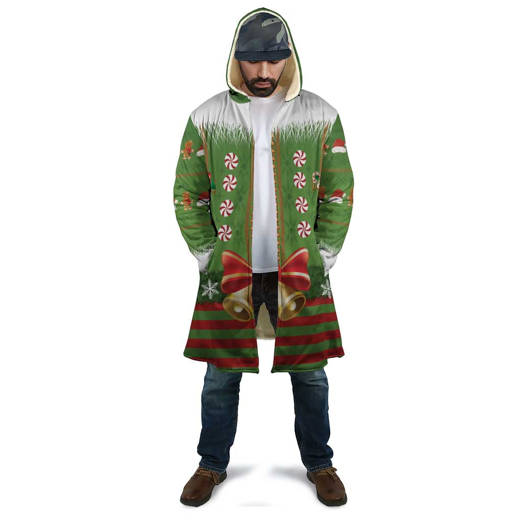 Christmas Costume Elf Cloak Santa Little Helper Green - Wonder Print Shop