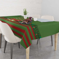 Christmas Costume Elf Tablecloth Santa Little Helper Green - Wonder Print Shop