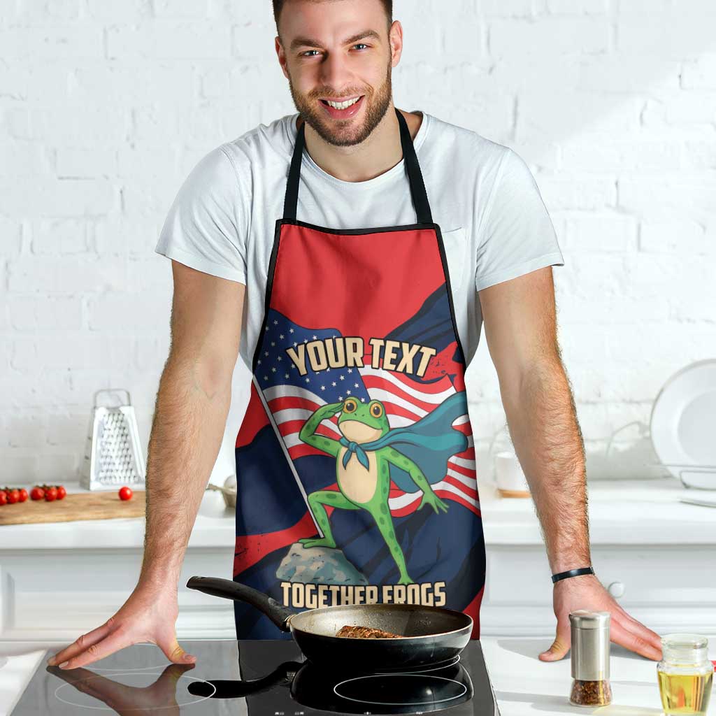 Portland Frog Protest Personalized Apron Frogs Together Strong - Wonder Print Shop
