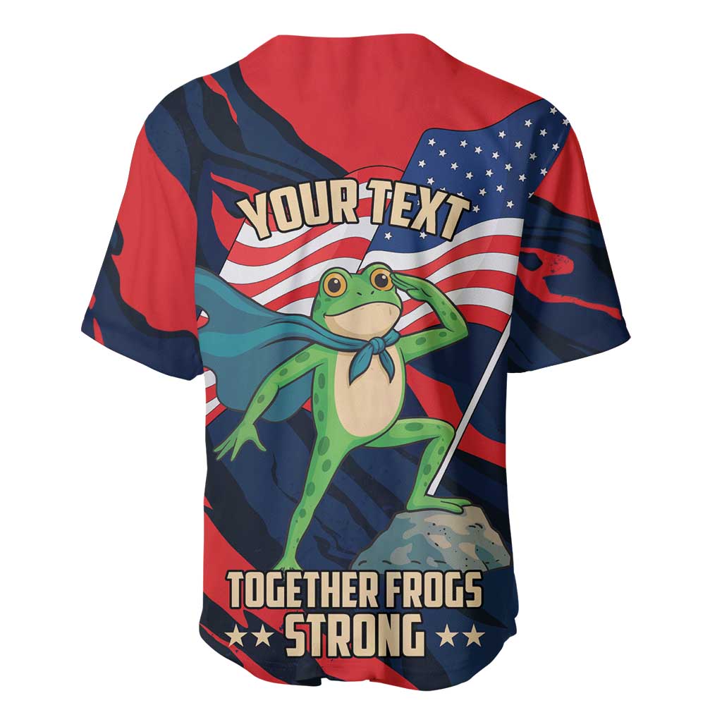 Portland Frog Protest Personalized Baseball Jersey Frogs Together Strong - Wonder Print Shop
