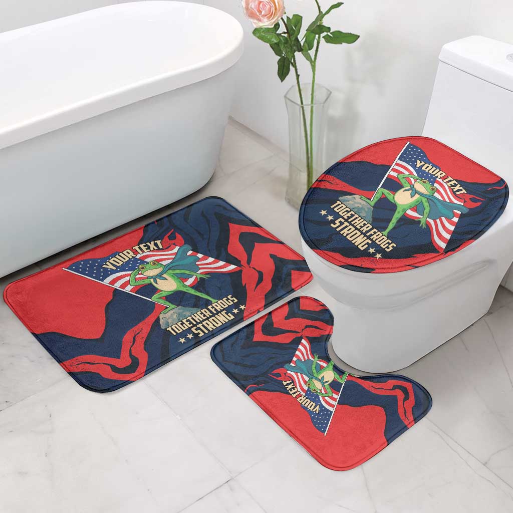 Portland Frog Protest Personalized Bathroom Set Frogs Together Strong - Wonder Print Shop