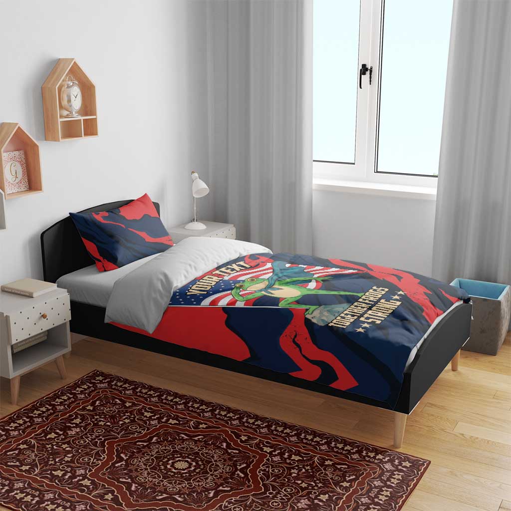 Portland Frog Protest Personalized Bedding Set Frogs Together Strong - Wonder Print Shop