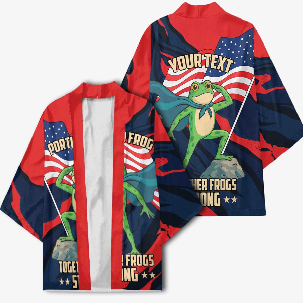 Portland Frog Protest Personalized Kimono Frogs Together Strong - Wonder Print Shop