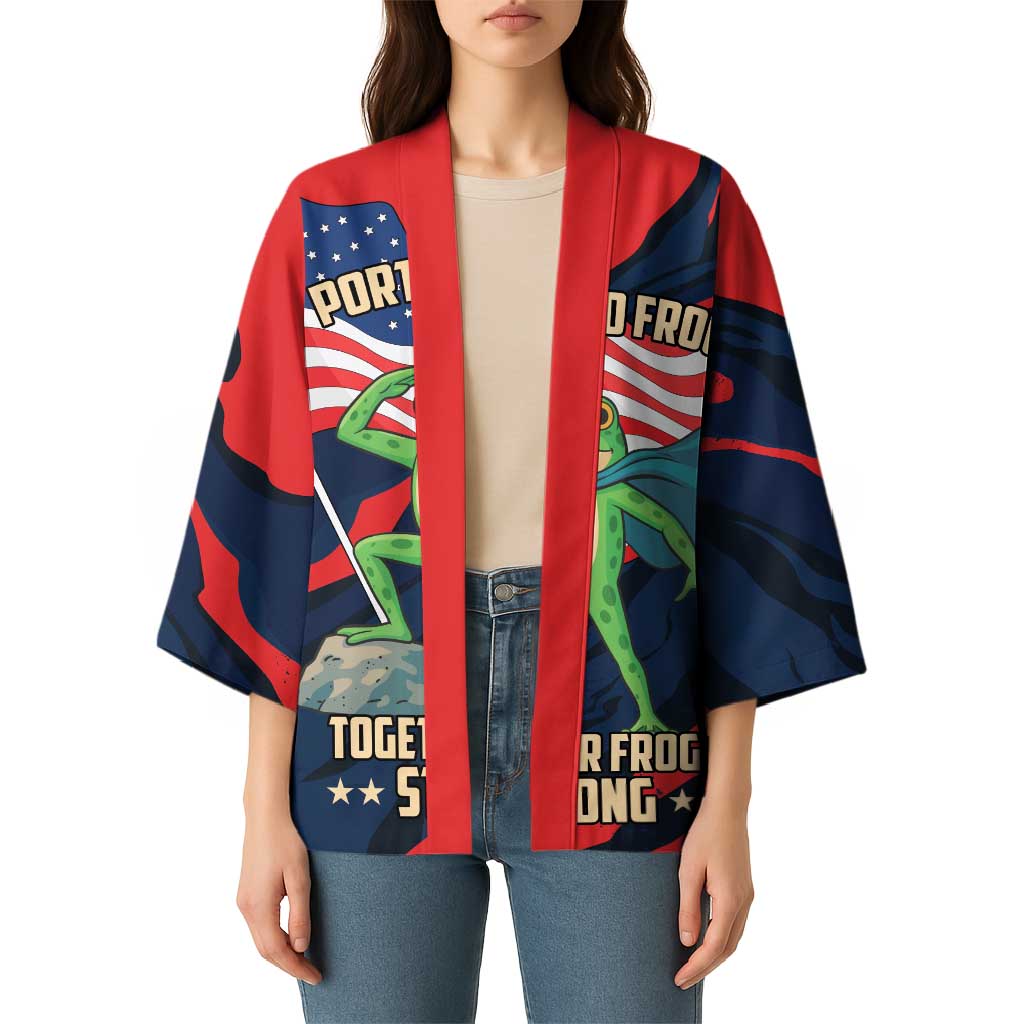 Portland Frog Protest Personalized Kimono Frogs Together Strong - Wonder Print Shop