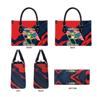 Portland Frog Protest Personalized Leather Bag Frogs Together Strong - Wonder Print Shop