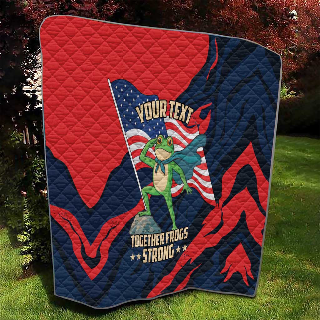 Portland Frog Protest Personalized Quilt Frogs Together Strong - Wonder Print Shop