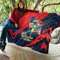 Portland Frog Protest Personalized Quilt Frogs Together Strong - Wonder Print Shop