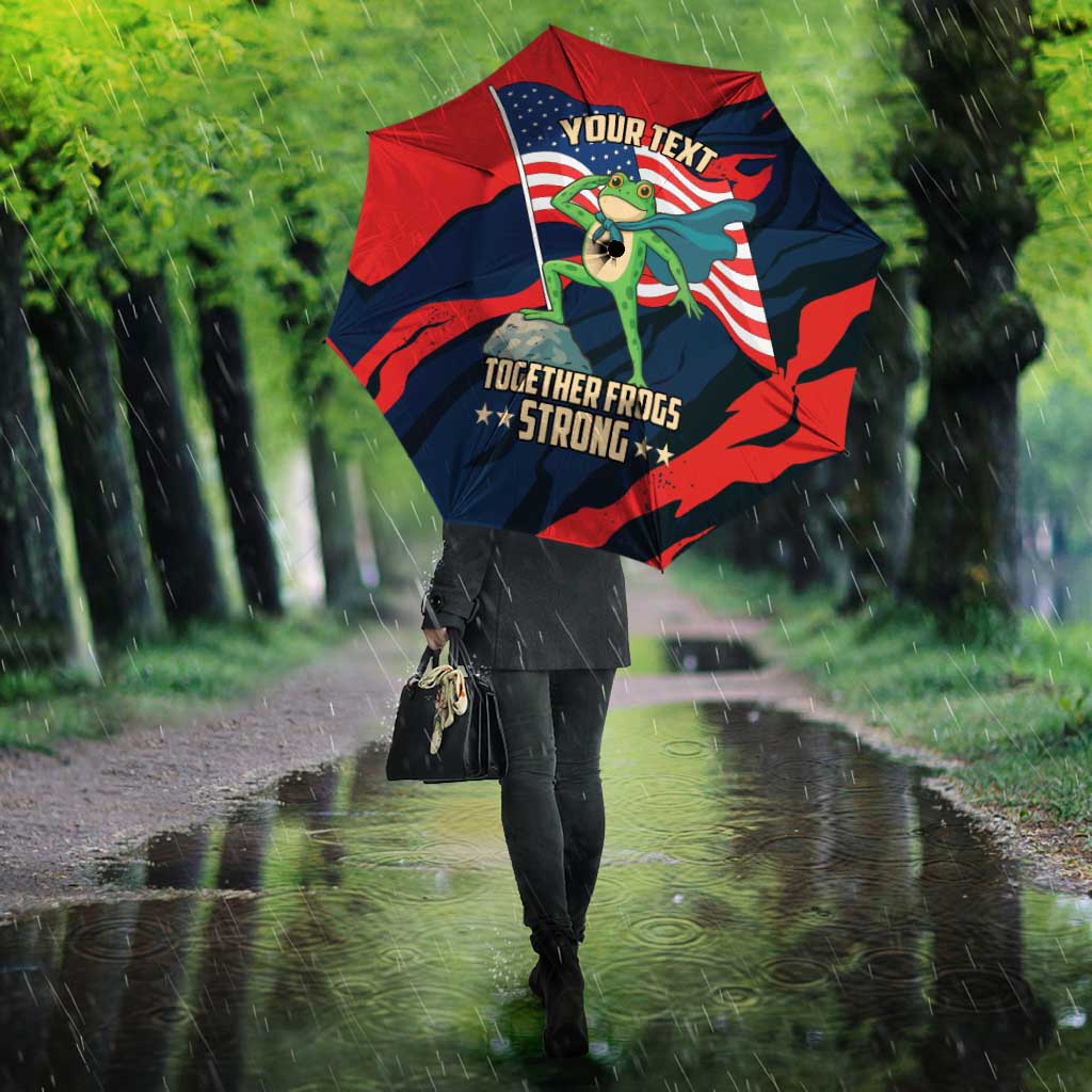 Portland Frog Protest Personalized Umbrella Frogs Together Strong - Wonder Print Shop