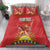 Personalized Morocco Proclamation Day 1944 Bedding Set Barbary Lion With Flag - Wonder Print Shop