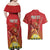 Personalized Morocco Proclamation Day 1944 Couples Matching Off Shoulder Maxi Dress and Hawaiian Shirt Barbary Lion With Flag