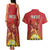 Personalized Morocco Proclamation Day 1944 Couples Matching Tank Maxi Dress and Hawaiian Shirt Barbary Lion With Flag