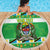 Personalized Tanzania Christmas Beach Blanket Uhuru na Umoja Heri ya Krismasi - Wonder Print Shop