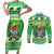 Personalized Tanzania Christmas Couples Matching Short Sleeve Bodycon Dress and Long Sleeve Button Shirt Uhuru na Umoja Heri ya Krismasi - Wonder Print Shop