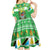 Personalized Tanzania Christmas Kid Short Sleeve Dress Uhuru na Umoja Heri ya Krismasi - Wonder Print Shop