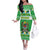 Personalized Tanzania Christmas Off The Shoulder Long Sleeve Dress Uhuru na Umoja Heri ya Krismasi - Wonder Print Shop